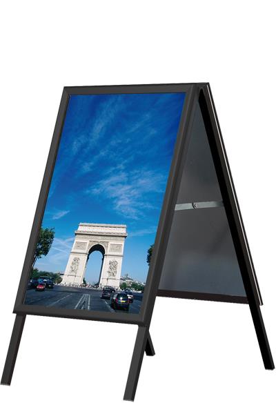 9413169  326163 Plakatstativ Snap 32 mm,70 x 100 cm,sort 